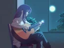 girl playing guitar