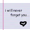 I will never forget