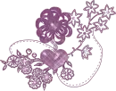 heart and flowers