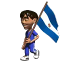 El Salvador Flag Boy