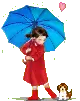 blue umbrella