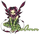 deeann, purple and green fairy
