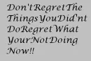 Dont regret 