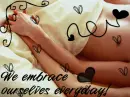 couple embrace