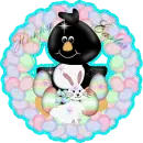 Easter Penguin Wreath
