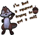 I'm Just A Squirrel Trying To Get A Nut