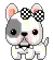 doggie with bow