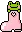 frog in pink boot