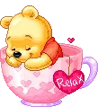 Pooh in a cup