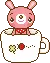 bunny in a cup