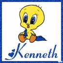 Baby Tweety with the name Kenneth