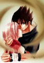 Sasuke and Sakura (Gaaras sand)