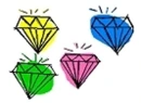 diamonds.