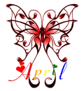 April rainbow butterfly