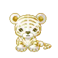 white baby tigre