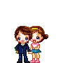 MINI COUPLE KISSING FLOWERS