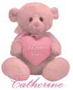 Pink Bear with Name