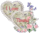 I love Timmy - DiamondHeart PinkRoses