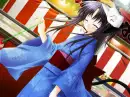Tobari In Blue Kimono