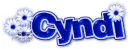 Cyndi Blue Blossom (white b/g)