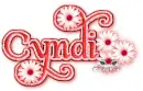 Cyndi Red Blossom (white b/g)