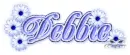 Debbie Blue Blossom (white b/g)