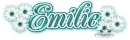 Emilie Green Blossom (white b/g)