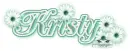 Kristy Green Blossom (white b/g)