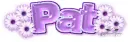 Pat Purple Blossom (white b/g)