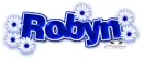 Robyn Blue Blossom (white b/g)