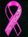 Help find a cure today, so you won't wear this tomorrow. Breast cancer