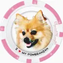 pomeranian poker chip