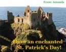Irish castle greeting