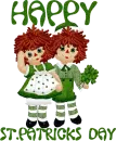 Happy St. Patricks Day Raggedy Ann & Andy
