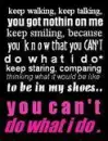 keep taking