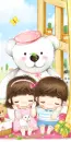 LIL COUPLE WITH BEAR