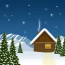 House in snow