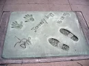 Johnny Depp hand and feet prints