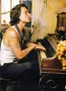 Johnny Depp playing piano