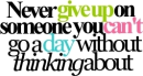 Never Give Up