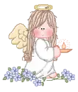 Cute Angel With Candle