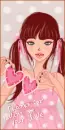 2 pink hearts