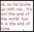 The End of My World