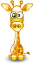 Funny little giraffe