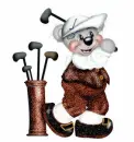 A Golfing Teddy Bear