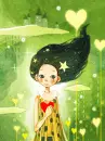 cute kawaii girl in love