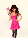 cute kawaii pink fashion girl