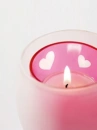 cute love heart candle