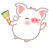 cute kawaii hey hey pig