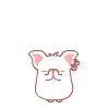 cute kawaii hey hey pig